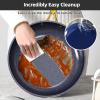 imageNuwave Lux 13pc Forged Lightweight Cookware Set PFAS Free Healthy G10 Duralon Ceramic Coating Ultra NonStick StayCool Handles Works on All Cooktops ampamp Induction ReadyBlueberry
