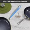 imageNuwave Lux 13pc Forged Lightweight Cookware Set PFAS Free Healthy G10 Duralon Ceramic Coating Ultra NonStick StayCool Handles Works on All Cooktops ampamp Induction ReadyAvocado