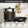 imageNuwave Lux 13pc Forged Lightweight Cookware Set PFAS Free Healthy G10 Duralon Ceramic Coating Ultra NonStick StayCool Handles Works on All Cooktops ampamp Induction ReadyBlack Coffee