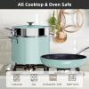imageNuwave Lux 13pc Forged Lightweight Cookware Set PFAS Free Healthy G10 Duralon Ceramic Coating Ultra NonStick StayCool Handles Works on All Cooktops ampamp Induction ReadyMint Green