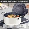 imageNuwave Lux 13pc Forged Lightweight Cookware Set PFAS Free Healthy G10 Duralon Ceramic Coating Ultra NonStick StayCool Handles Works on All Cooktops ampamp Induction ReadyOyster