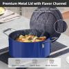 imageNuwave Lux 13pc Forged Lightweight Cookware Set PFAS Free Healthy G10 Duralon Ceramic Coating Ultra NonStick StayCool Handles Works on All Cooktops ampamp Induction ReadyBlueberry