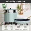 imageNuwave Lux 13pc Forged Lightweight Cookware Set PFAS Free Healthy G10 Duralon Ceramic Coating Ultra NonStick StayCool Handles Works on All Cooktops ampamp Induction ReadyMint Green
