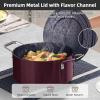 imageNuwave Lux 13pc Forged Lightweight Cookware Set PFAS Free Healthy G10 Duralon Ceramic Coating Ultra NonStick StayCool Handles Works on All Cooktops ampamp Induction ReadyCinnamon