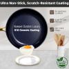 imageNuwave Lux 13pc Forged Lightweight Cookware Set PFAS Free Healthy G10 Duralon Ceramic Coating Ultra NonStick StayCool Handles Works on All Cooktops ampamp Induction ReadyOyster