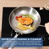 imageNuwave ProSmart 9pc Stainless Steel Cookware Set HeavyDuty TriPly 31mm Thickness 1810SS Space Saving Nestable Design StayCool Handles InductionReady Works on All Cooktops 20Yer WrrantyStainless Steel