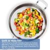 imageNuwave ProSmart 9pc Stainless Steel Cookware Set HeavyDuty TriPly 31mm Thickness 1810SS Space Saving Nestable Design StayCool Handles InductionReady Works on All Cooktops 20Yer WrrantyStainless Steel