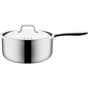 imageNuwave Commercial 2Quart Stainless Steel Saucepan with Vented Lid TriPly Construction Premium 1810 Stainless Steel