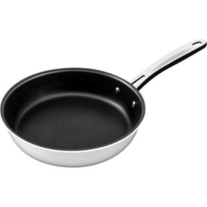 imageNuwave DesignsNonStick Fry Pan EvenHeating TechnologyPremium 1810 Stainless SteelTriPly ampamp HeavyDuty Construction