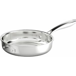 imageNuwave Whole Body 3Ply Stainless Steel Frying Pan Skillet 10quot Premium 1810 EvenHeating TechampampHeavyDuty Construction