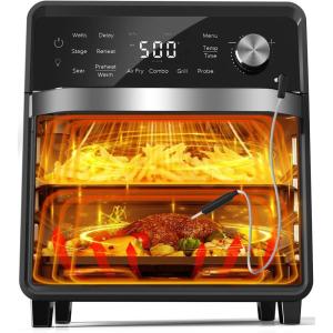 imageNuwave X Chef Todd English Air Fryer Oven Combo PlugIn Grill wSheath Heaters Authentic Char Flavor 2024 New Convection System 2X More Even 100 Presets Smarter Probe 50550F Stainless Steel