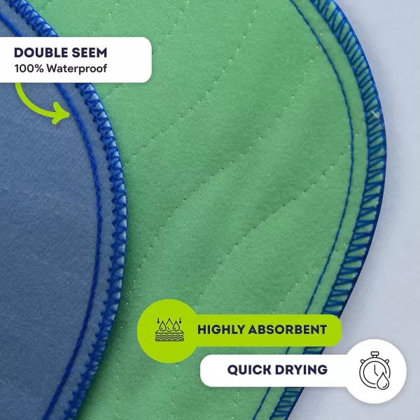 image4 Size Medium Underpads  1  Size Large Underpad  Heavy Absorbency Reusable Incontinence Pads Waterproof Protective Pad for Bed Couch Sofa Furniture
