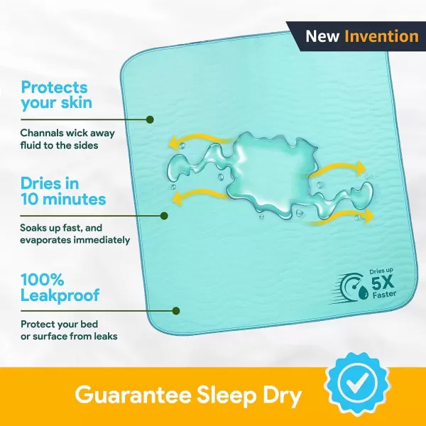 image4 Size Medium Underpads  1  Size Large Underpad  Heavy Absorbency Reusable Incontinence Pads Waterproof Protective Pad for Bed Couch Sofa Furniture