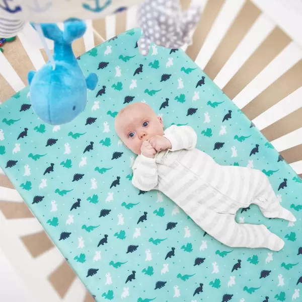 imageBassinet Sheet 4 Pack for Baby Boys or Girls Bassinet Sheets Ultra Soft Universal Fit for Most Rectangle Oval Hourglass Bassinet Mattress Bassinet Sheets GreyGrey  Aqua
