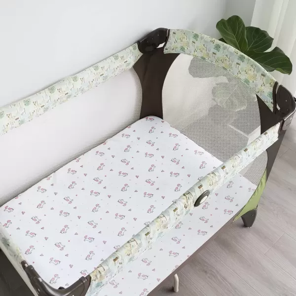 imageBassinet Sheet 4 Pack for Baby Boys or Girls Bassinet Sheets Ultra Soft Universal Fit for Most Rectangle Oval Hourglass Bassinet Mattress Bassinet Sheets GreyPink  White
