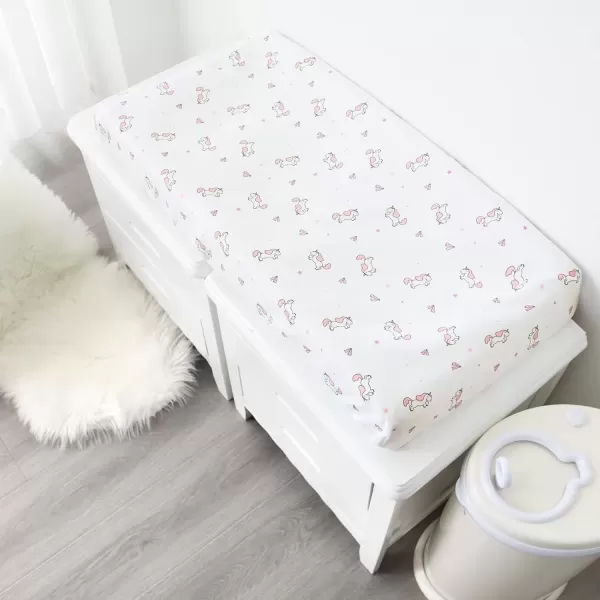 imageBassinet Sheet 4 Pack for Baby Boys or Girls Bassinet Sheets Ultra Soft Universal Fit for Most Rectangle Oval Hourglass Bassinet Mattress Bassinet Sheets GreyPink