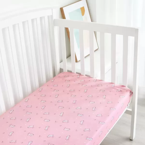 imageBassinet Sheet 4 Pack for Baby Boys or Girls Bassinet Sheets Ultra Soft Universal Fit for Most Rectangle Oval Hourglass Bassinet Mattress Bassinet Sheets GreyPink  Purple
