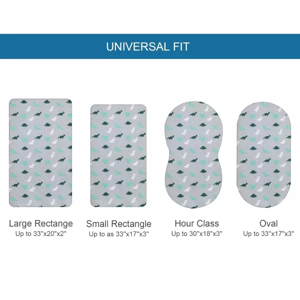 imageBassinet Sheet 4 Pack for Baby Boys or Girls Bassinet Sheets Ultra Soft Universal Fit for Most Rectangle Oval Hourglass Bassinet Mattress Bassinet Sheets GreyGrey  Wihte