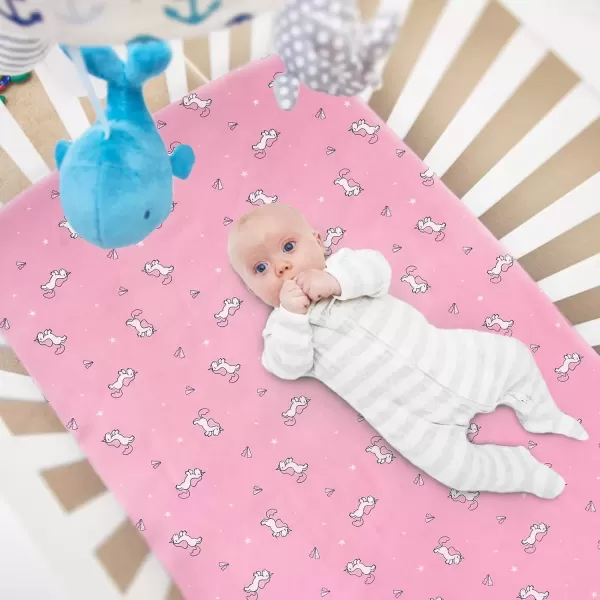 imageBassinet Sheet 4 Pack for Baby Boys or Girls Bassinet Sheets Ultra Soft Universal Fit for Most Rectangle Oval Hourglass Bassinet Mattress Bassinet Sheets GreyPink  Purple