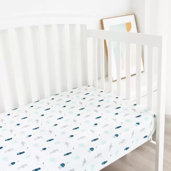 imageBassinet Sheet 4 Pack for Baby Boys or Girls Bassinet Sheets Ultra Soft Universal Fit for Most Rectangle Oval Hourglass Bassinet Mattress Bassinet Sheets GreyGrey  Wihte