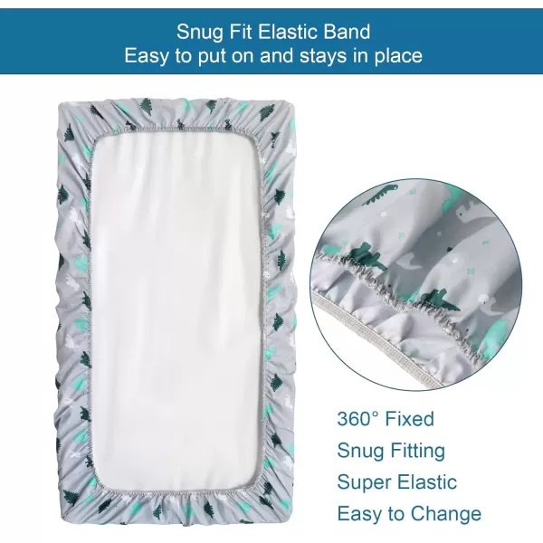 imageBassinet Sheet 4 Pack for Baby Boys or Girls Bassinet Sheets Ultra Soft Universal Fit for Most Rectangle Oval Hourglass Bassinet Mattress Bassinet Sheets GreyGrey  Aqua