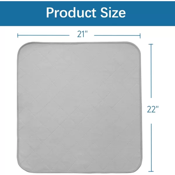 imageBed Pads Washable Waterproof2 Pack 34 x 36 Washable and Reusable Anti Slip Chuck Pads Incontinence Underpad Sheets Protector Pee Pads for Elderly Kids Toddler and Pets White and PinkGraynavy