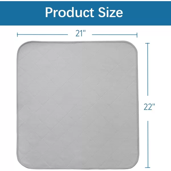 imageBed Pads Washable Waterproof2 Pack 34 x 36 Washable and Reusable Anti Slip Chuck Pads Incontinence Underpad Sheets Protector Pee Pads for Elderly Kids Toddler and Pets White and PinkGray