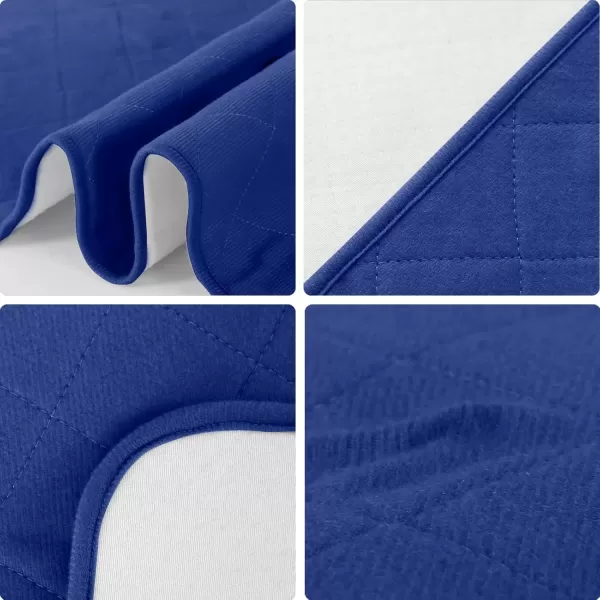 imageBed Pads for Incontinence Washable Large 34quot  52quot Reusable Pee Pads Waterproof Bed Underpads Chucks Pads with NonSlip Back for Elderly Kids Women or Pets BlueNavy