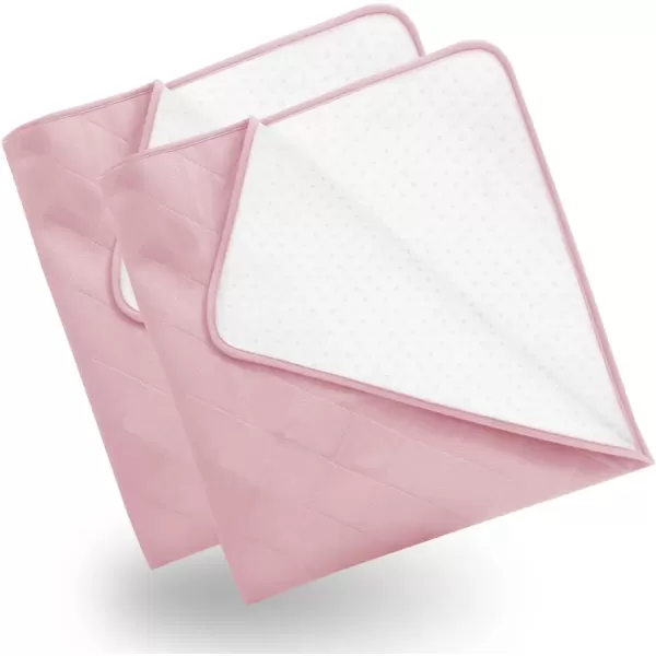 imageBed Pads for Incontinence Washable Large 34quot  52quot Reusable Pee Pads Waterproof Bed Underpads Chucks Pads with NonSlip Back for Elderly Kids Women or Pets BluePink