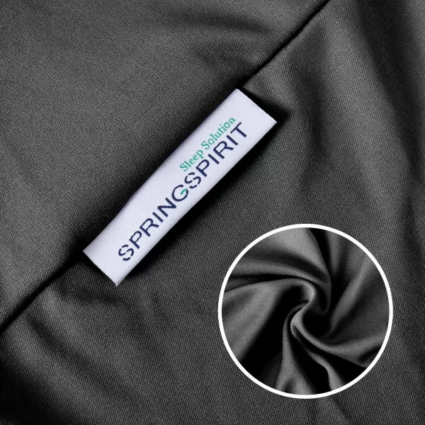 imageBox Spring Cover Full Size with Smooth and Elastic Woven Material Alternates for Bed Skirt Wrinkle ampamp Fading Resistant Washable Dustproof WhiteBlack
