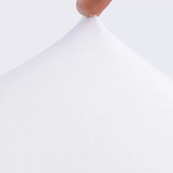 imageBox Spring Cover Full Size with Smooth and Elastic Woven Material Alternates for Bed Skirt Wrinkle ampamp Fading Resistant Washable Dustproof WhiteWhite