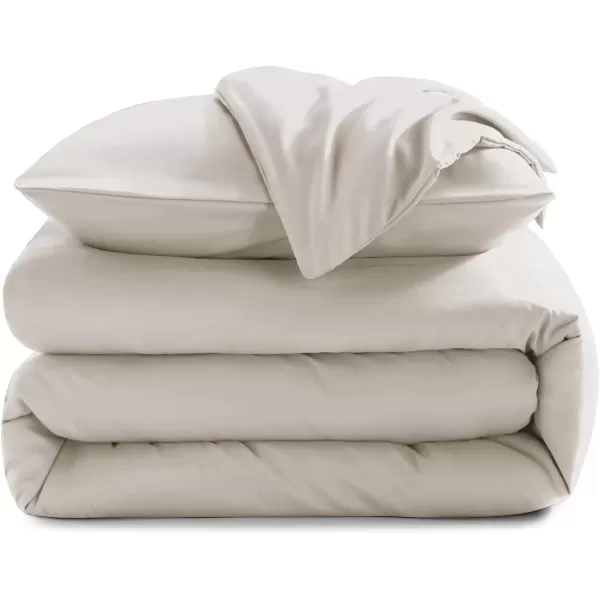 imageCozyLux Black Comforter Set Queen Size 3 Pieces Solid Breathable Quilted Style Bedding Sets Luxury Fluffy Soft Microfiber Comforter for All Season1 Comforter ampamp 2 PillowcasesBeige