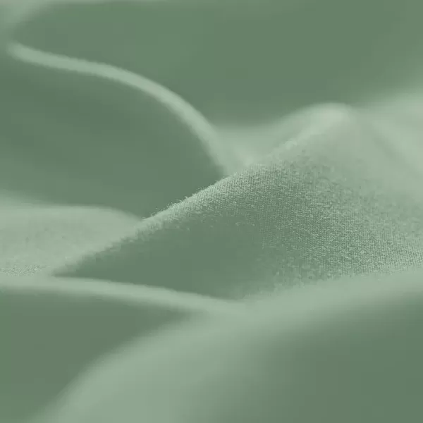 imageCozyLux Hotel Luxury Queen Bed Sheets Set  1800 Series 4Piece Embroidered Microfiber Sheets Double Brushed 16quot Deep Pocket Soft and WrinkleResistant WhiteSage Green