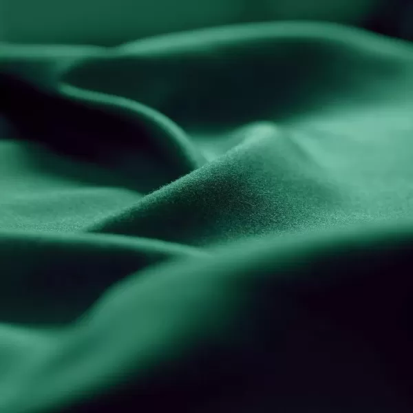 imageCozyLux Hotel Luxury Queen Bed Sheets Set  1800 Series 4Piece Embroidered Microfiber Sheets Double Brushed 16quot Deep Pocket Soft and WrinkleResistant WhiteForest Green