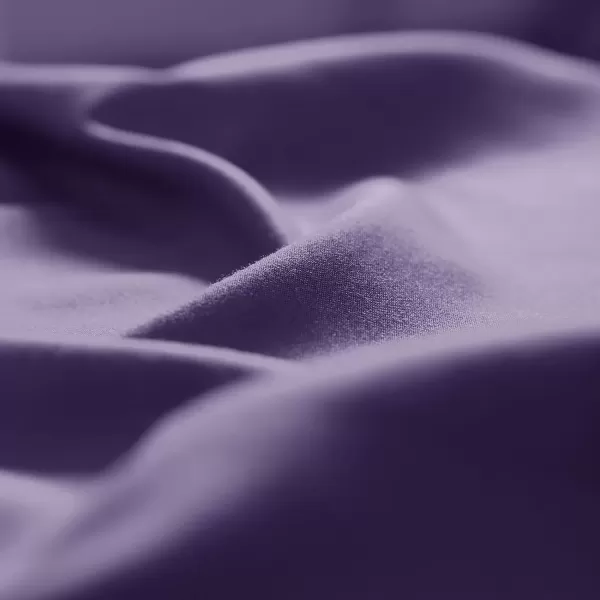 imageCozyLux Pillow Cases Standard Size Set of 2 Luxury 1800 Series Double Brushed Microfiber Bed Pillow Cases Embroidered 2 Pack 20x26 Beige Pillow Covers with Envelope Closure Soft and ComfortablePurple
