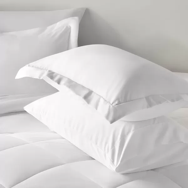 imageCozyLux Queen Bed in a Bag 7Pieces Comforter Sets with Comforter and Sheets Dark Grey All Season Bedding Sets with Comforter Pillow Shams Flat Sheet Fitted Sheet and PillowcasesWhite