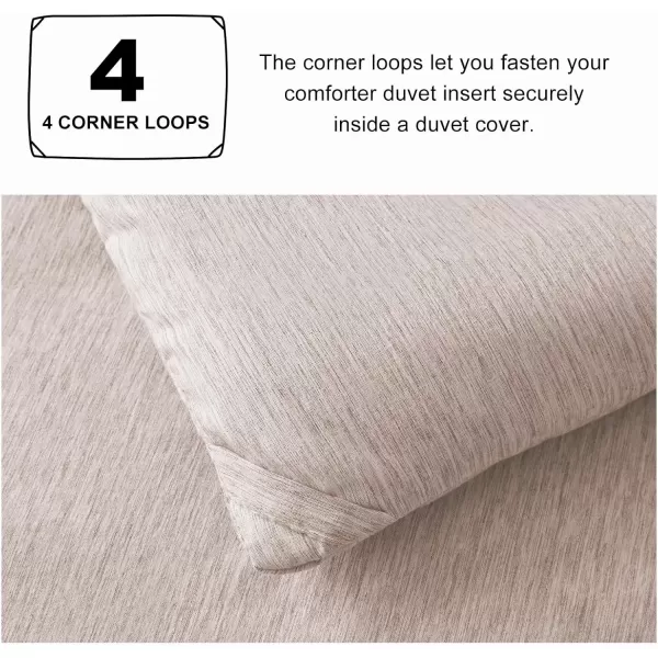 imageCozyLux Queen Comforter Set  3 Pieces Light Grey Soft Luxury Cationic Dyeing Queen Comforter for All Season Light Gray Breathable Lightweight Fluffy Bedding Sets with 1 Comforter and 2 Pillow ShamsWarm Taupe
