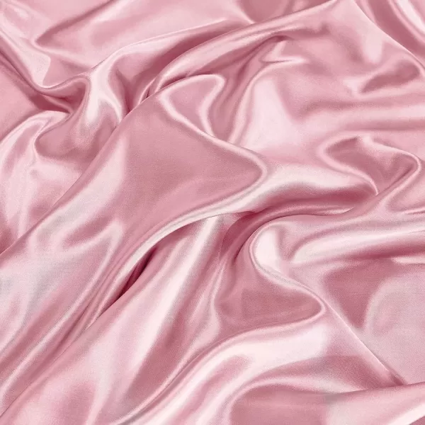 imageCozyLux Satin Sheets Queen Size  4 Piece Black Bed Sheet Set with Silky Microfiber 1 Deep Pocket Fitted Sheet 1 Flat Sheet and 2 Pillowcases  Smooth and SoftPink