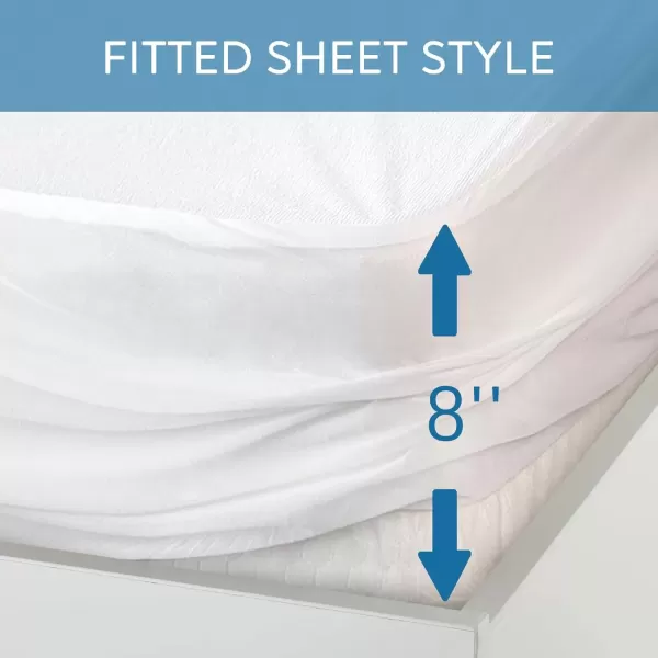 imageFull Extra Long XL Mattress Protector 100 Waterproof Full XL Sheets Fitted up to 14 Depth Ultra Soft Terry Full XL Mattress Topper Cover Noiseless ampamp Breathable Machine Washable2