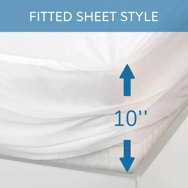 imageFull Extra Long XL Mattress Protector 100 Waterproof Full XL Sheets Fitted up to 14 Depth Ultra Soft Terry Full XL Mattress Topper Cover Noiseless ampamp Breathable Machine Washable1