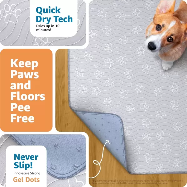 imageIMPROVIA Reusable Puppy Pad  Waterproof ExtraAbsorbent Washable Pee Pad for Dog Training Whelping ampamp More  Protect Your Floors ampamp Pet with QuickDrying Potty Pad 2 Pack  18x242 Pack  36x41