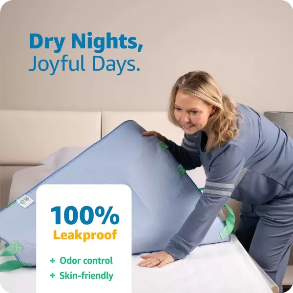imageImprovia Transfer Board Bed Pad with Handles  QuickDrying 6Handle Washable Waterproof Reusable Pad for Elderly Bedridden Transfer Repositioning Incontinence ampamp Mattress Protection 34x36 In34x52  8 Handles