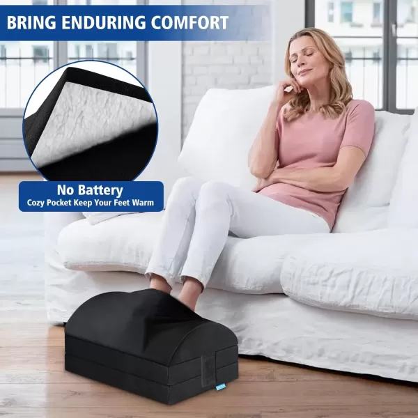 imageKAYFIA Foot Rest for Under Desk at Work XXL20in with 3 Adjustable HeightsFoot Stool with Supportive Gel Foam Warmer Feet Pocket Footrest for Office Gaming Chair for Leg Support GrayBlack