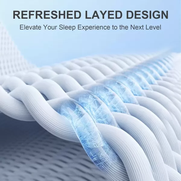 imageKayfia Full Mattress Pad Quilted ampampBreathable Mattress Topper Full Size with 3D7D Snow Down Alternative Fill Cooling Pillow Top Mattress Cover Protector Stretches up 821quot Deep Pocket WhiteKing
