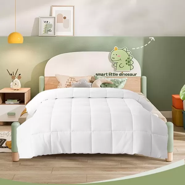 imageMERITLIFE 2100 Series Twin Size All Season Comforter Bed Soft Down Alternative Single Lightweight Breathable Duvet Insert with 8 Corner Tabs Suitable for Kids Machine Washable WhiteTwin 64quotx88quotWhite