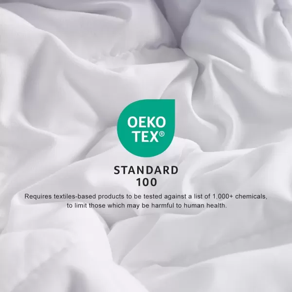 imageMERITLIFE 2100 Series Twin Size All Season Comforter Bed Soft Down Alternative Single Lightweight Breathable Duvet Insert with 8 Corner Tabs Suitable for Kids Machine Washable WhiteTwin 64quotx88quotWhite