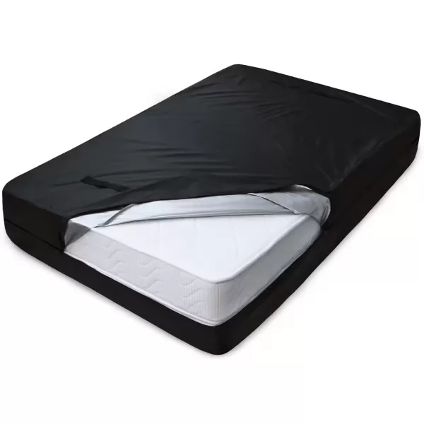 imageMattress Bags for Moving and Storage Heavy Duty Twin Mattress Bag with 4 Strong Handles 100 Waterproof Mattress CoverProtector for Moving Twin Size Reusable Thick Tarp Black1