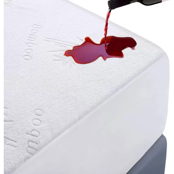 imageMattress Protector Full Size Waterproof Mattress Cover Soft Breathable Noiseless Bed Cover Deep Pocket for 615quot Pad  Machine Washable Vinyl Free 1 PackFull