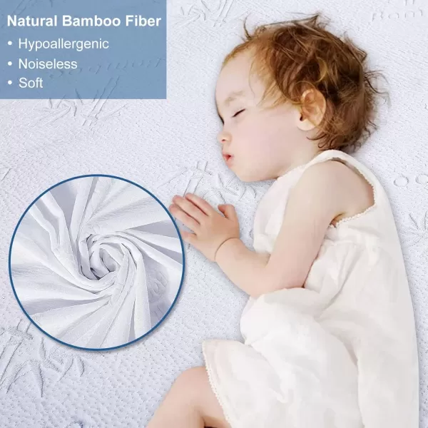 imageMattress Protector Full Size Waterproof Mattress Cover Soft Breathable Noiseless Bed Cover Deep Pocket for 615quot Pad  Machine Washable Vinyl Free 1 PackKing