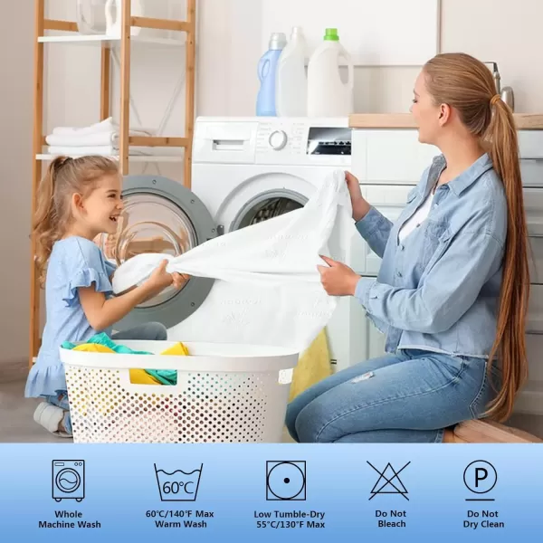 imageMattress Protector Full Size Waterproof Mattress Cover Soft Breathable Noiseless Bed Cover Deep Pocket for 615quot Pad  Machine Washable Vinyl Free 1 PackFull